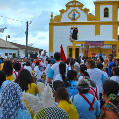 Romaria Nossa Senhora D'Ajuda - Procissão | Pousada Ilumina - Arraial d'Ajuda, Porto Seguro, Bahia