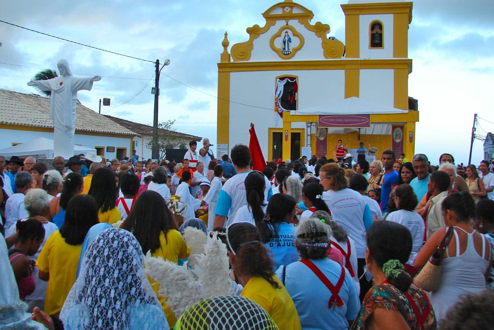 Romaria Nossa Senhora D'Ajuda - Procissão | Pousada Ilumina - Arraial d'Ajuda, Porto Seguro, Bahia